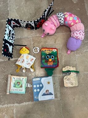 Assorted Baby/Newborn Toys and Closet Labels